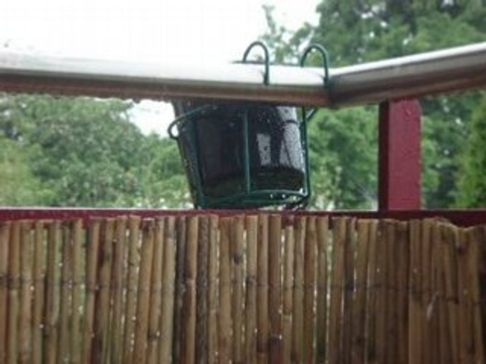 Tentatives de récupération d'eau de pluie...