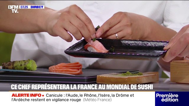 Ce chef représentera la France cette année au championnat du monde de sushis