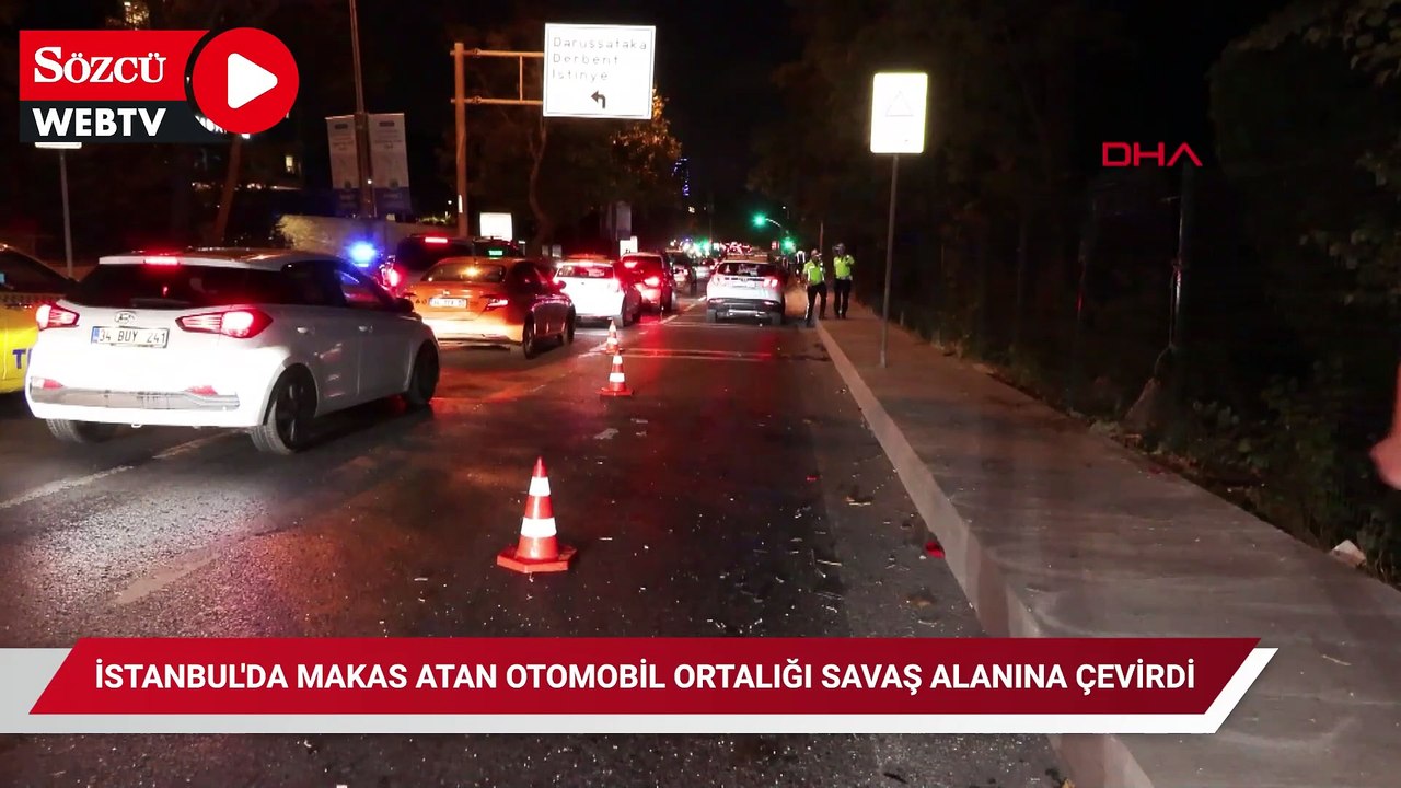 İstanbul'da makas atan otomobil ortalığı savaş alanına çevirdi: 3 yaralı