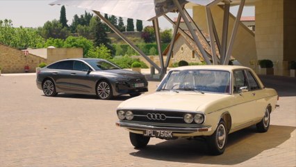 Audi 100 GL Saloon 1972 and Audi A6 Preview
