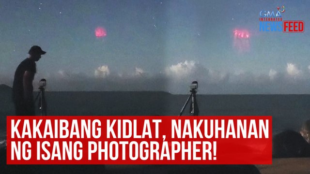 Kakaibang kidlat, nakuhanan ng isang photographer! | GMA Integrated Newsfeed
