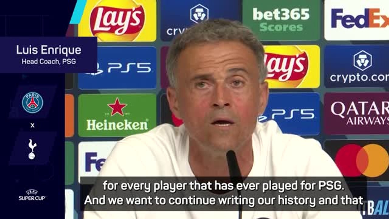 Enrique reveals he dreams of 'consecutive' Champions League titles