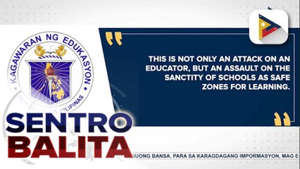 Seguridad sa mga paaralan, mas paiigtingin pa ayon sa DepEd kasunod ng mga naitalang karahasan sa ilang estudyante at guro | ulat ni Cleizl Pardilla
