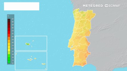 Temperaturas máximas mantêm-se elevadas, podendo superar os 40 ºC em várias áreas do interior. Na próxima semana, termómetros podem descer.