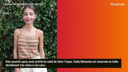 Après avoir profité du soleil de Saint-Tropez avec sa nièce Annabelle, Stella Belmondo s'est envolée pour un pays qui a compté pour son père