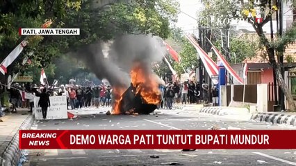 Terbaru! Kericuhan Demo Warga Pati Tuntut Bupati Sudewo Mundur, Polisi Pukul Mundur Massa
