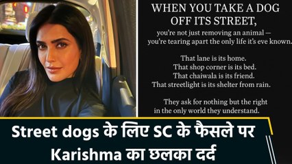 SC के फैसले पर छलका Karishma Tanna का दर्द, कहा- 'कुत्तों को गली से हटाना उनकी पूरी दुनिया छीनना है'