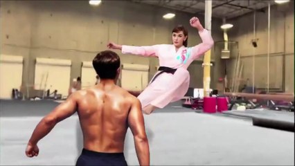 Female Karate Fighter