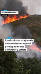 El fuego se ceba con Ourense y Zamora con miles de hectáreas quemadas