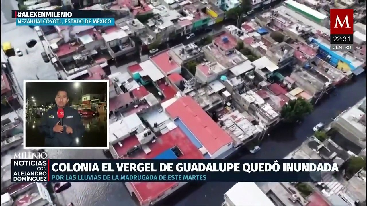 Inundaciones en Nezahualcóyotl afectan 300 viviendas tras lluvias intensas