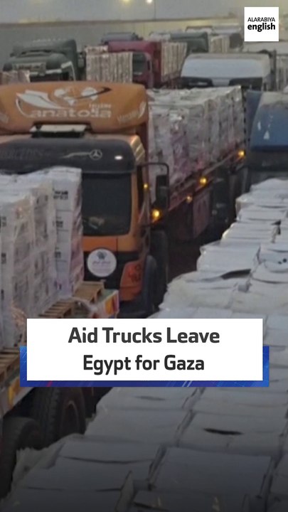 Aid Trucks Leave Egypt For Gaza