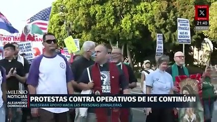 Persisten protestas en Estados Unidos contra redadas de Inmigración y Aduanas