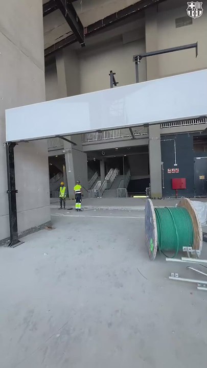 El Barça farda de estadio enseñando como se encuentra el Spotify Camp Nou actualmente