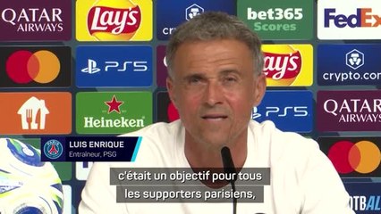 PSG - Luis Enrique : “Marquer l’histoire, c’est gagner 2 LDC consécutives, c’est notre objectif”
