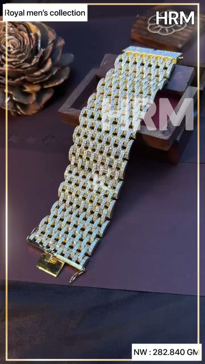 HRM | Royal Man Collection Bracelet | 2025 #gold #antique #silver #stylish #goldjewellery #diamond #bracelets #braclet