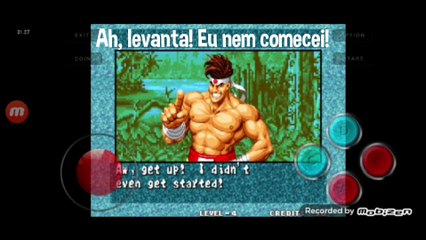 Fatal Fury 3 Geese Howard vs Joe Higashi fala de vitória do Joe Higashi em português