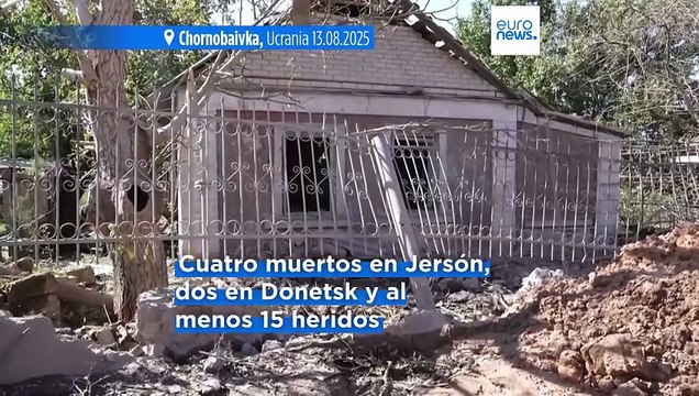 Al menos 6 muertos por ataques rusos con misiles y drones en Ucrania