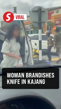 Woman brandishes knife in Kajang