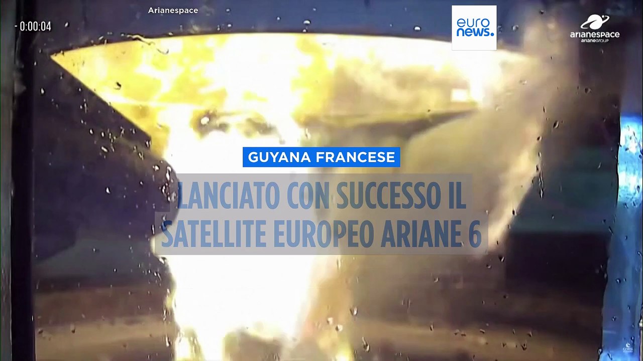 Lancio riuscito per Ariane 6, in orbita il nuovo satellite europeo per il monitoraggio del clima