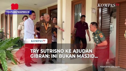 Gibran Lepas Sepatu, Try Sutrisno ke Ajudan Wapres: Ini Bukan Masjid