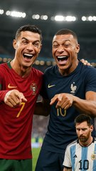😭 Poor Messi Was Mocked By Ronaldo Mbappé For Not Having A Trophy #ronaldo #messi #football #mbappe