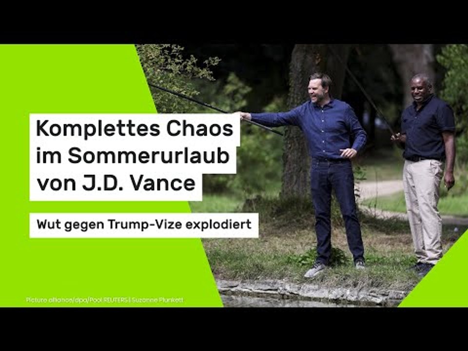 Komplettes Chaos im Sommerurlaub von J.D. Vance: Wut gegen Trump-Vize explodiert