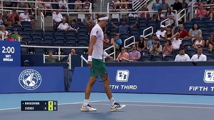 Zverev on the brink of victory but rain halts play