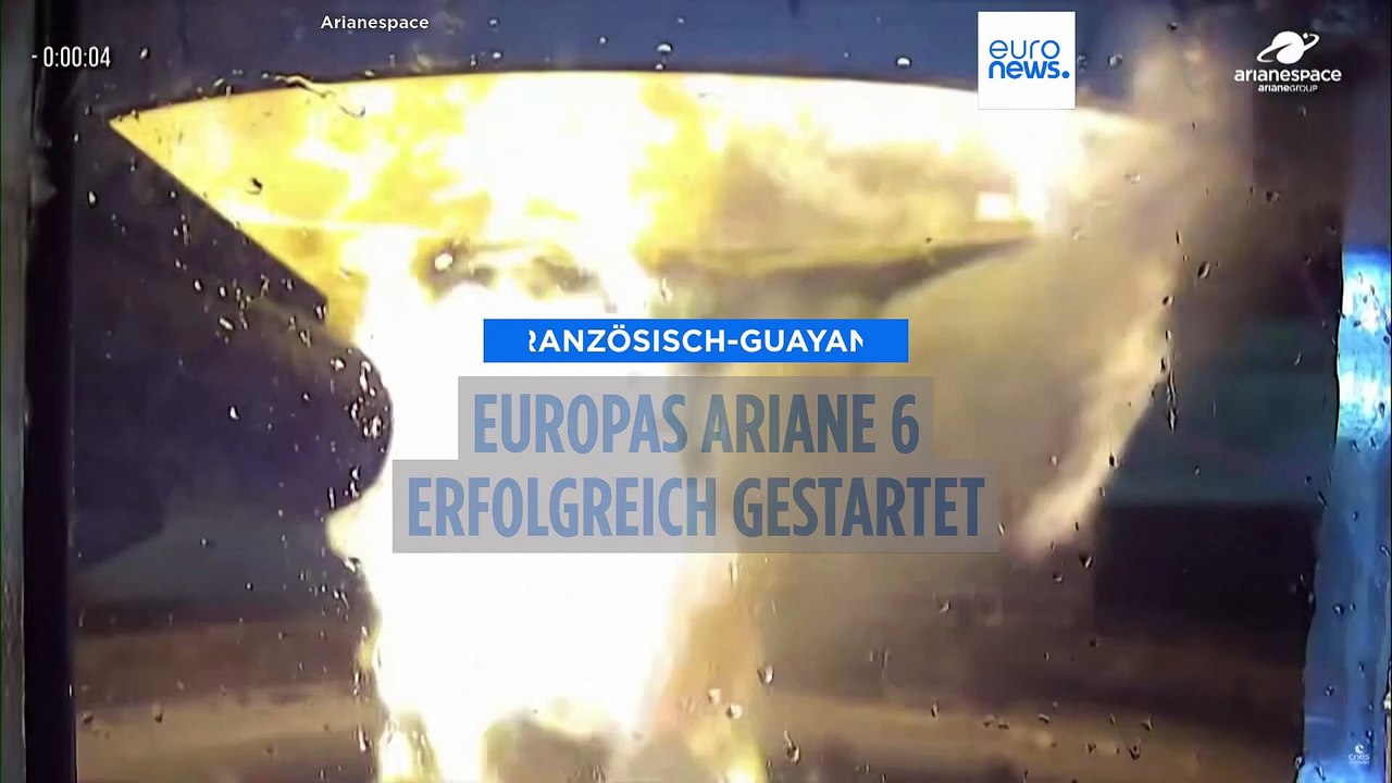 'Auge Europas auf die Erde': Ariane 6 mit Satellit zur Klimaüberwachung gestartet
