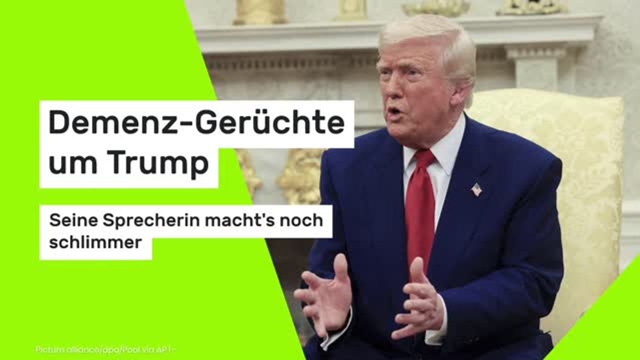Demenz-Gerüchte um Trump: Seine Sprecherin macht's noch schlimmer