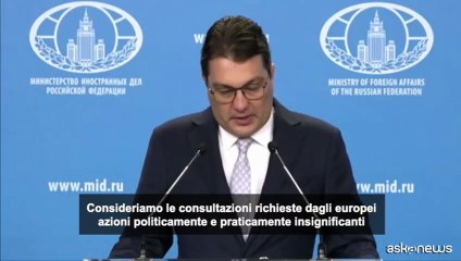 La Russia: "Insignificante" la diplomazia europea sull'Ucraina