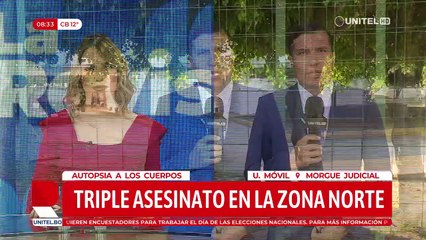 Triple muertos: Al menos uno tiene un disparo en el cuerpo