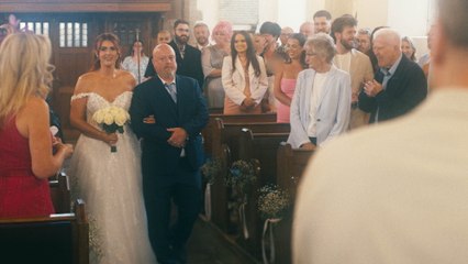 Tori walks down the aisle at surprise wedding