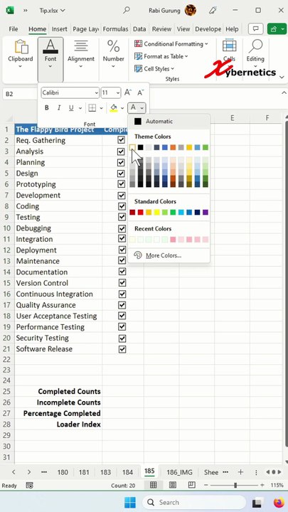 Progress tracker with animated image in Excel - Excel Tips and Tricks ...