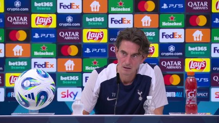 Tottenham head coach Thomas Frank on transfers and PSG Super Cup preview
