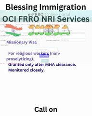 Blessing Immigration exit permit xvis c form student visa indian e visa 9980693082 (6)