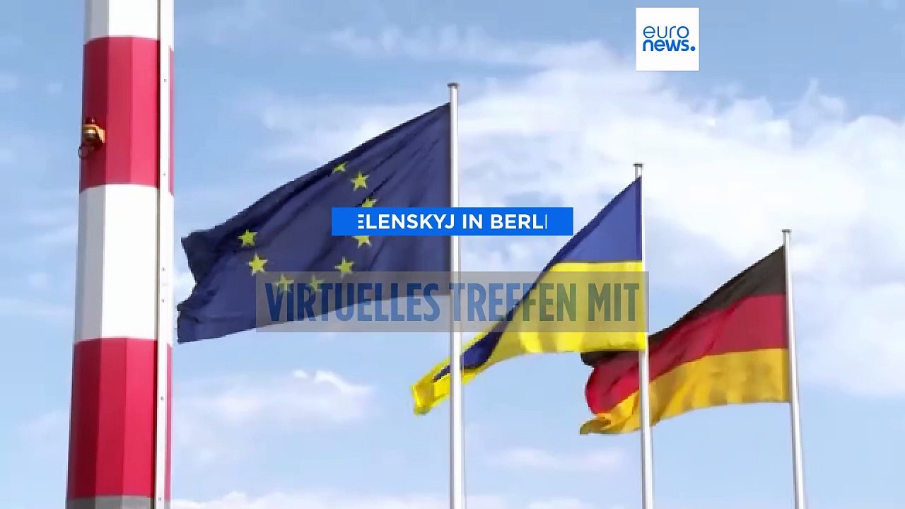Vor Alaska: Selenskyj beim virtuellen Ukraine-Gipfel mit Trump bei Merz in Berlin
