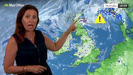 Met Office Wednesday Evening Weather Forecast 13/08/2025