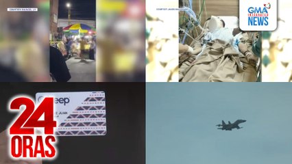 24 Oras: (Part 1) Hinostage na 16-anyos na vendor, nasagip; sumaklolo at isang dumaan, sinaksak ng suspek; special discount cards para sa mga estudyante, PWD, at senior citizen, ilulunsad sa Setyembre; Chinese fighter jet, umaligid sa patrol..., atbp.