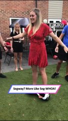 Hilarious Segway Fail in Surrey – Mom’s Attempt Goes Off-Track!|| Heartsome 💖