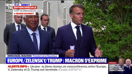 Ukraine: "La volonté américaine est d'obtenir un cessez-le-feu à l'occasion de cette réunion en Alaska", assure Emmanuel Macron