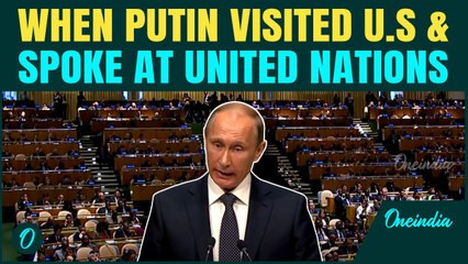 Watch: When Russian President Putin Delivered Chilling Speech In America's United Nations
