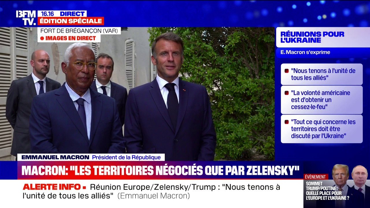 Emmanuel Macron: "Nous avons pris un nouveau paquet de sanctions contre la Russie, nous en préparons un autre"