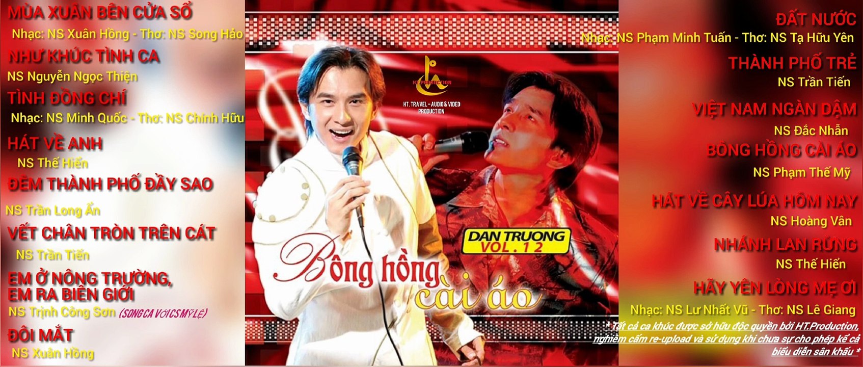 Album CD Đan Trường Vol.12 - Bông Hồng Cài Áo (2005)