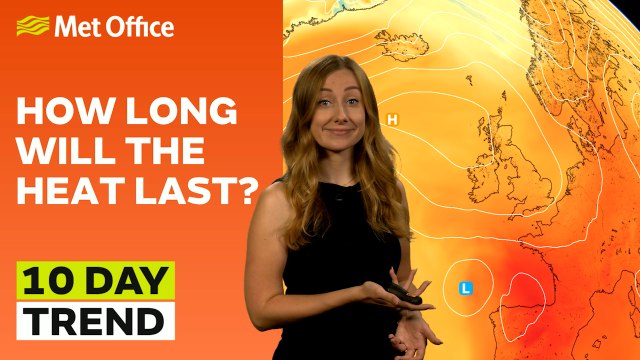 10 Day Trend 13/08/2025 – When will the heatwave end? – Met Office weather forecast UK
