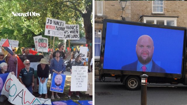 En vacances en Angleterre, JD Vance se fait accueillir par une manifestation d'habitants en colère