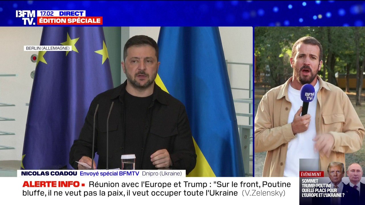 Guerre en Ukraine: Volodymyr Zelensky estime que "Vladimir Poutine bluffe" et "ne veut pas la paix"