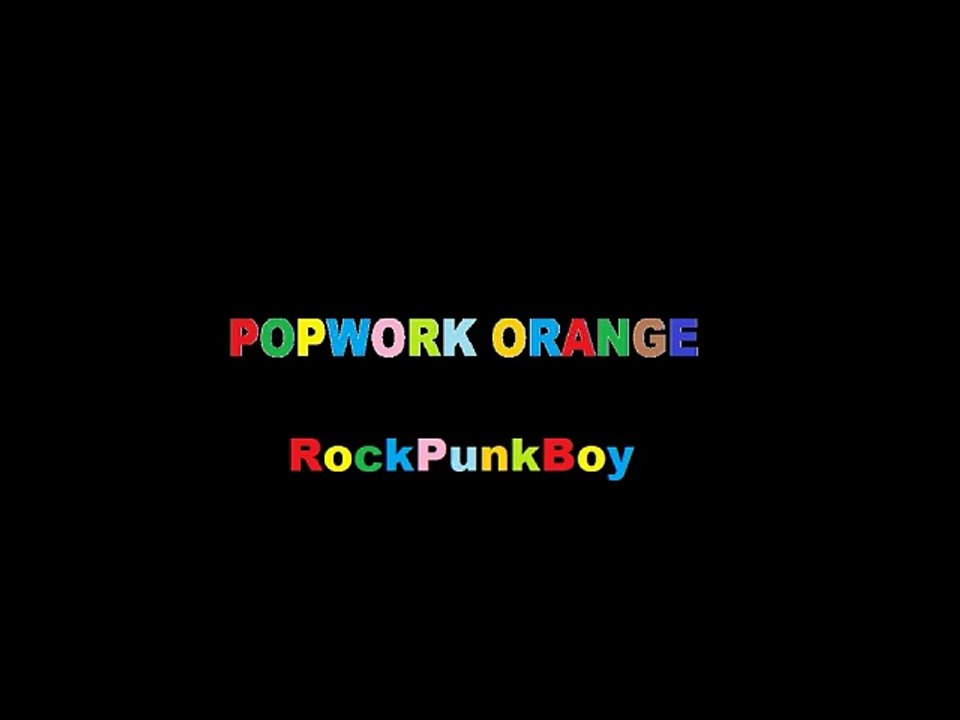 POPWORK ORANGE - RockPunkBoy