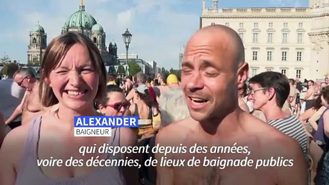 A Berlin, des baigneurs réclament de pouvoir se tremper dans la Sprée