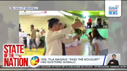 Bouquet toss, tila naging "Pass The Bouquet" dahil walang gustong sumalo | SONA