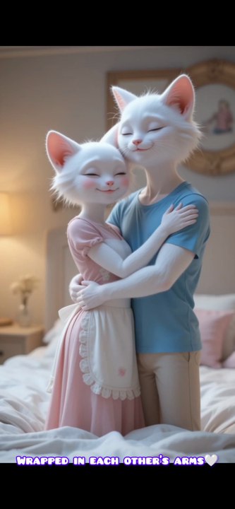 💖Cute White Cat Couple Heartwarming Love Story😍 | Adorable Romantic Animation🐾✨